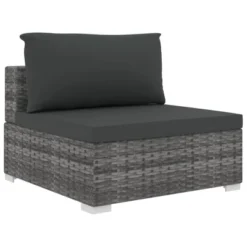 VidaXL 13 Piece Outdoor Lounge Set, Poly Rattan Patio Furniture With Cushion, Weather-Resistant And Sturdy, Modular Design, Gray 19 VidaXL 13 Piece Outdoor Lounge Set, Poly Rattan Patio Furniture With Cushion, Weather-Resistant And Sturdy, Modular Design, Gray -All Patio Furniture GUEST b2e665c3 fe2e 455b b930 eaf03c402a92