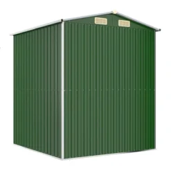 VidaXL Garden Shed Green Galvanized Steel Large Garden Shed - 75.6" X 75.2" X 87.8" -All Patio Furniture GUEST b5797161 4001 4b3a 8e1b c6469c6d78b5