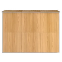 VidaXL Garden Shed Light Brown Galvanized Steel 75.6 X 108.0 X 87.8 In - 75.6" X 107.9" X 87.8" -All Patio Furniture GUEST b57c6e0e af8d 4f84 b9cb cf3ae0a16f3d
