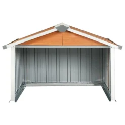 VidaXL Garden Shed Brown Galvanized Steel Medium Durable Garden Shed -All Patio Furniture GUEST b7a1bcdc 18ee 4a03 b5ad 8d3c295a463d