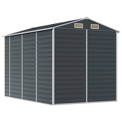 VidaXL Garden Shed - Anthracite 75.2" X 118.1" X 78" 8 VidaXL Garden Shed - Anthracite 75.2" X 118.1" X 78" - Image 6
