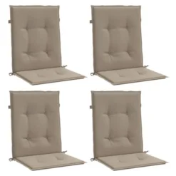 VidaXL Lowback Chair Cushion Set Of 4 Taupe Oxford Fabric (100% Polyester) 13 VidaXL Lowback Chair Cushion Set Of 4 Taupe Oxford Fabric (100% Polyester) -All Patio Furniture GUEST b9e53cf9 49e5 4760 a134 2e3efcc6f135