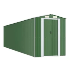 VidaXL Garden Shed Green Galvanized Steel Large Garden Shed - 75.6" X 336.6" X 87.8" 17 VidaXL Garden Shed Green Galvanized Steel Large Garden Shed - 75.6" X 336.6" X 87.8" -All Patio Furniture GUEST bbd86c55 ee1d 490d 8af9 2521135ddea0