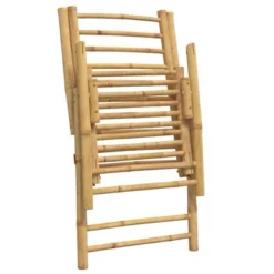 VidaXL Folding Patio Reclining Chairs With Cushions Armchair Outdoor Bamboo - White 6 -All Patio Furniture GUEST bce0c47e a8fa 4e17 9ec4 07bdf467d764