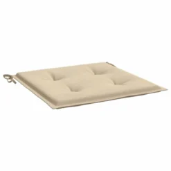 VidaXL Outdoor Garden Chair Cushions- Set Of 4, Beige, Oxford Fabric, 19.7"x19.7"x1.2", Foam Fiber Filling, With Ropes -All Patio Furniture GUEST bd9a09a0 5364 4f47 a3cb 36520e355b37