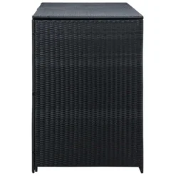 VidaXL Double Wheelie Bin Shed With Lid And Lockable Doors, Poly Rattan 31.5"x58.3"x43.7" Black 16 VidaXL Double Wheelie Bin Shed With Lid And Lockable Doors, Poly Rattan 31.5"x58.3"x43.7" Black -All Patio Furniture GUEST be0fea4e 7cbc 49e4 a1de 2dd10d029a39