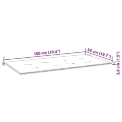 VidaXL Comfortable Garden Bench Cushion - Taupe Colored, 39.4"x19.7"x1.2", Oxford Fabric, Foam Fiber Fill, Outdoor And Indoor Use -All Patio Furniture GUEST c1750c5f 2db0 4c4a 97b9 6b52dcfd24b1 1