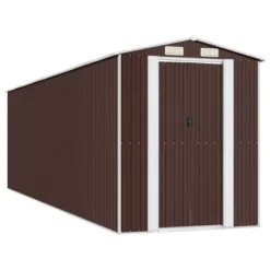 VidaXL Garden Shed Dark Brown Galvanized Steel Large Garden Shed - 75.6" X 271.3" X 87.8" 17 VidaXL Garden Shed Dark Brown Galvanized Steel Large Garden Shed - 75.6" X 271.3" X 87.8" -All Patio Furniture GUEST c2ea69f6 e8ac 4196 b4e4 bd8a09da75e2