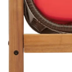 VidaXL Patio Bench With Cushion - Outdoor Loveseat, Brown Poly Rattan, Acacia, Weather-Resistant, 85" X 21.9" X 18.9" -All Patio Furniture GUEST c592a085 06b9 4ac2 b379 d2f0abc5ab4d