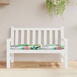 VidaXL Bench Cushion Outdoor Water Repellent Bench Cushion Pad Oxford Fabric - Multicolor 47.2" X 19.7" X 2.8"