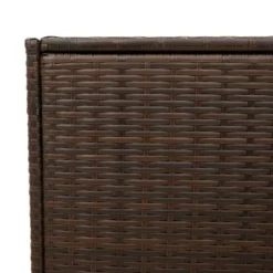 VidaXL Garden Storage Box Brown 74.8 Gallon Poly Rattan -All Patio Furniture GUEST c6b0f78a ff60 466f 91b8 e74dcc2ed82f