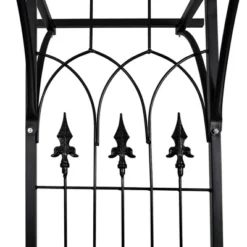 VidaXL Garden Arch, Arch Trellis For Climbing Plants Weddings Parties, Heavy-Duty Construction, Weather-Resistant, 80.3" H X 78.7" W Black -All Patio Furniture GUEST c84783ea 58ea 4cca bcb3 d7cb8fb1aee9