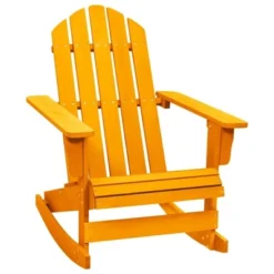 VidaXL Adirondack Rocking Chair Lounge Patio Chair For Garden Solid Wood Fir - Orange