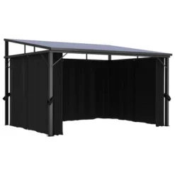 VidaXL Gazebo With Curtains - UV-Resistant PVC Roof - Aluminum And Steel Construction - Anthracite - 13.3'x9.6'x8' - Outdoor Event Shelter 16 VidaXL Gazebo With Curtains - UV-Resistant PVC Roof - Aluminum And Steel Construction - Anthracite - 13.3'x9.6'x8' - Outdoor Event Shelter -All Patio Furniture GUEST cb00b759 25c7 4352 a259 452aa4279434