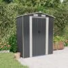 VidaXL Galvanized Steel Garden Shed, Anthracite - Outdoor Storage Space For Garden Tools And Equipment - Weather-Resistant Material 2 VidaXL Galvanized Steel Garden Shed, Anthracite - Outdoor Storage Space For Garden Tools And Equipment - Weather-Resistant Material -All Patio Furniture GUEST cb68c2cd 9ebb 458d b85e 2060405b3f20