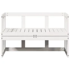 VidaXL Patio Sofa Bench Extendable Outdoor Garden Seating Furniture Solid Wood - White -All Patio Furniture GUEST cc8db53e 59fe 4909 ad38 071554fb9c37