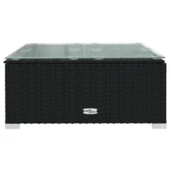 VidaXL Black Patio Furniture Poly Rattan - Cream Cushions - 3 Seats With Table - Middle Sofa -All Patio Furniture GUEST cfbd3ffd 3e1f 4af2 971c 3e010c65c55e 1