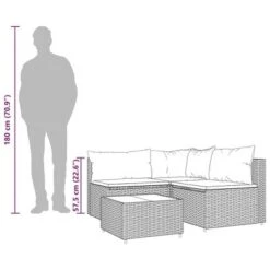VidaXL Patio Lounge Set Brown, Cream White -All Patio Furniture GUEST d2259b37 fdcd 47e7 8410 0b5aa6669021