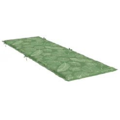 VidaXL Sun Lounger Cushion - Durable Oxford Fabric - Water-Resistant And Lightweight With Leaf Pattern Design And Non-Slip Features - Green -All Patio Furniture GUEST d249f4f8 f469 4e93 8dbe 1dfb7cb6ffc7