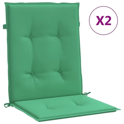 VidaXL Set Of 2 Garden Lowback Chair Cushions - Green - 100% Polyester Oxford Fabric - Exterior Seating Upgrade - Includes California Prop 65 Warning 12 VidaXL Set Of 2 Garden Lowback Chair Cushions - Green - 100% Polyester Oxford Fabric - Exterior Seating Upgrade - Includes California Prop 65 Warning - Image 10