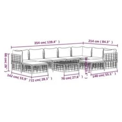 VidaXL Garden Lounge Set Set Of 10 Anthracite -All Patio Furniture GUEST d2b0469e 8653 4f49 92de e947955d955e