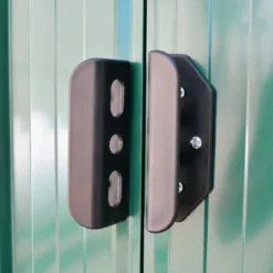 VidaXL Multi-Purpose Garden Storage Shed, Green Galvanized Steel, Spacious Outdoor Equipment Storage Unit With Excellent Ventilation, Easy Assembly -All Patio Furniture GUEST d386013b e937 46ab 9920 51c21c644c41