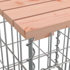 VidaXL Garden Bench With Gabion Basket Wooden, Silver -All Patio Furniture GUEST d44b67f8 c987 4fdb 8f1f 0309aed6221a 1