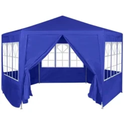 VidaXL Gazebo Blue 100% PE Fabric 6.6x6.6 Ft Foldable Gazebo 23 VidaXL Gazebo Blue 100% PE Fabric 6.6x6.6 Ft Foldable Gazebo -All Patio Furniture GUEST d527487d 6df6 4af4 96e8 7cda1f4a06b7