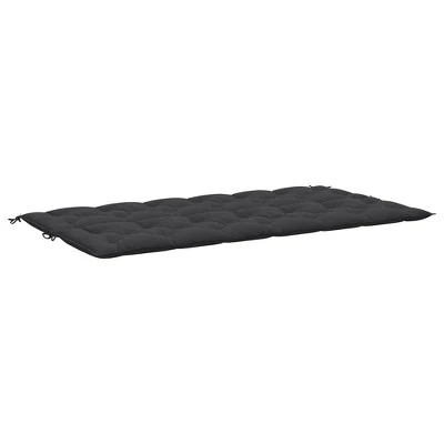 VidaXL Bench Cushion Water Repellent Outdoor Seat Cushion Pad Oxford Fabric - Black 78.7" 6 VidaXL Bench Cushion Water Repellent Outdoor Seat Cushion Pad Oxford Fabric - Black 78.7" - Image 4