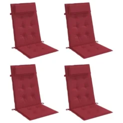 VidaXL Chair Cushion Outdoor High Back Chair Cushion Seat Pad Oxford Fabric - Wine Red 4 Pack -All Patio Furniture GUEST d63cf70b f9d3 4f4c af7c 6ca750e29555