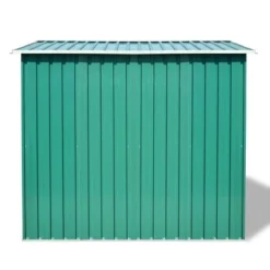 VidaXL Multi-Purpose Garden Storage Shed, Green Galvanized Steel, Spacious Outdoor Equipment Storage Unit With Excellent Ventilation, Easy Assembly -All Patio Furniture GUEST d7155cdb b1a7 4fa1 a4a7 045d00fe74f3