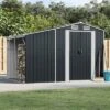 VidaXL Garden Shed Metal Outdoor Storage Anthracite - Galvanized Steel Tool Shed For Patio, Backyard, Or Garden With Ventilation And Sloped Roof 2 VidaXL Garden Shed Metal Outdoor Storage Anthracite - Galvanized Steel Tool Shed For Patio, Backyard, Or Garden With Ventilation And Sloped Roof -All Patio Furniture GUEST d83c315e 0859 4162 a0f6 740b2a77ef24