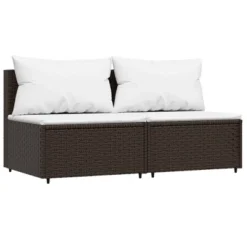 VidaXL Patio Middle Sofa Brown PE Rattan Medium Modular -All Patio Furniture GUEST d9083d6b 4680 41e8 9459 621ee19bbef2