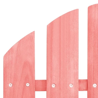 VidaXL Garden Chair White Fir Wood 2-seater Ergonomic Adirondack Chair - Pink 7 VidaXL Garden Chair White Fir Wood 2-seater Ergonomic Adirondack Chair - Pink - Image 5