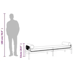 VidaXL Patio Bench With Cushion - Outdoor Loveseat, Brown Poly Rattan, Acacia, Weather-Resistant, 85" X 21.9" X 18.9" -All Patio Furniture GUEST daed41d5 bb40 4f82 b347 76aa80f85c43