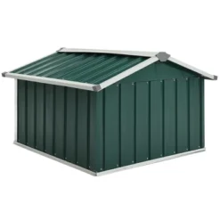 VidaXL Garden Shed Green Galvanized Steel Durable Garden Shed -All Patio Furniture GUEST dd4f63d2 3a0e 4dbd 9a0f 3e7b6fd929d9