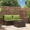 VidaXL 3 Piece Patio Lounge Set With Thickly Padded Cushions, Brown Rattan Outdoor Sofa Set For Garden, Patio, Or Deck -All Patio Furniture GUEST de3ce282 7776 44cf b972 aaf0fe4f1fec