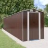 VidaXL Garden Shed Dark Brown Galvanized Steel Large Garden Shed - 75.6" X 336.6" X 87.8" -All Patio Furniture GUEST e0015981 2551 4183 be1a 52bd0d805510