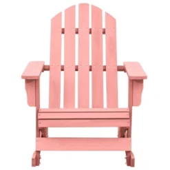 VidaXL Adirondack Rocking Chair Lounge Patio Chair For Garden Solid Wood Fir - Pink -All Patio Furniture GUEST e07ea29c 6977 45b4 bd05 518ab74e290d