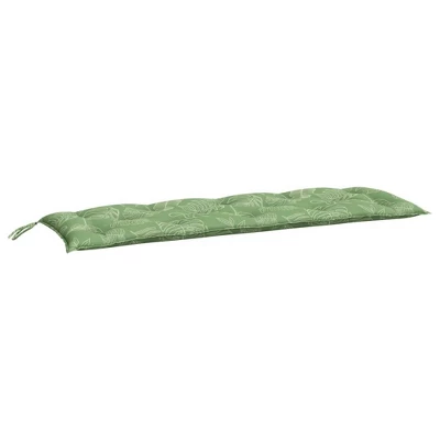 VidaXL Bench Cushion Outdoor Water Repellent Bench Cushion Pad Oxford Fabric - Leaf Pattern 59.1" X 19.7" X 2.8" 9 VidaXL Bench Cushion Outdoor Water Repellent Bench Cushion Pad Oxford Fabric - Leaf Pattern 59.1" X 19.7" X 2.8" - Image 7