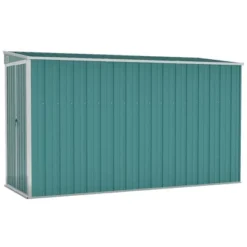 VidaXL Storage Shed Wall-mounted Garden Shed For Backyard Galvanized Steel - Green 46.5" X 113.4" X 70.1" -All Patio Furniture GUEST e0e551db b63c 4ec6 9dbc fd401eed4dfb