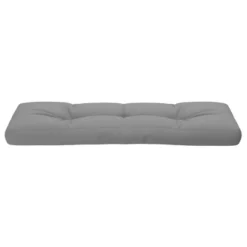 VidaXL Fabric Pallet Cushion - Contemporary Outdoor Pillow, Water Repellent, Comfortable Hollow Fiber Filling, 47.2"x15.7"x4.7" Gray -All Patio Furniture GUEST e153fbbe 450d 4db1 b1fb ebb0653f9d0b