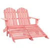 VidaXL Garden Chair White Fir Wood 2-seater Ergonomic Adirondack Chair - Pink 2 VidaXL Garden Chair White Fir Wood 2-seater Ergonomic Adirondack Chair - Pink -All Patio Furniture GUEST e15c4f74 c3c7 48ea 94a4 bf8eb9b74a2f