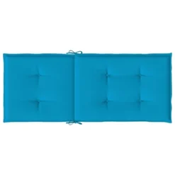 VidaXL Highback Chair Cushion Set Of 4 Blue 100% Polyester -All Patio Furniture GUEST e2a9e7f7 33a1 4784 a59c a606fffa49a3