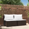 VidaXL Patio Middle Sofa Brown PE Rattan Medium Modular -All Patio Furniture GUEST e35c252a 3102 4788 af14 2616a5de262c