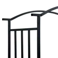 VidaXL Garden Arch With Bench In Black | Sturdy Iron Construction | Weather-Resistant | Elegant Addition To Garden, Patio, Terrace -All Patio Furniture GUEST e36d9706 fc61 455e 884f e2d2e55bf852