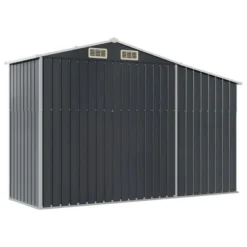 VidaXL Garden Shed In Anthracite - Galvanized Steel Garden Storage With Ample Space, Convenient Design, And Ventilation -All Patio Furniture GUEST e373ec6f 3324 41ab b9d8 d5c54d4859bf