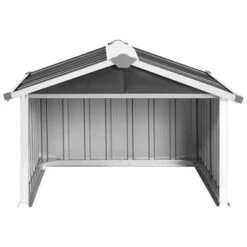 VidaXL Garden Shed Anthracite Galvanized Steel Medium Durable -All Patio Furniture GUEST e39f25a7 7f72 477e bcaa f32b44213908