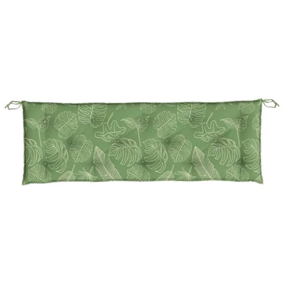 VidaXL Bench Cushion Outdoor Water Repellent Bench Cushion Pad Oxford Fabric - Leaf Pattern 59.1" X 19.7" X 2.8" 5 VidaXL Bench Cushion Outdoor Water Repellent Bench Cushion Pad Oxford Fabric - Leaf Pattern 59.1" X 19.7" X 2.8" - Image 3