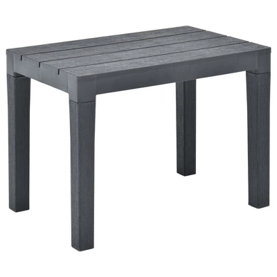 VidaXL 2x Garden Bench Plastic Outdoor Lounge Seating - Anthracite 8 VidaXL 2x Garden Bench Plastic Outdoor Lounge Seating - Anthracite - Image 6